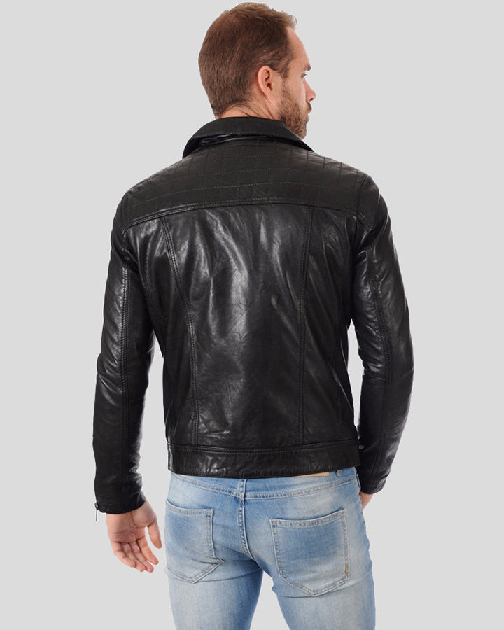 Arthur Black Biker Leather Jacket -wiseleather