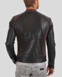 Euan Black Biker Leather Jacket