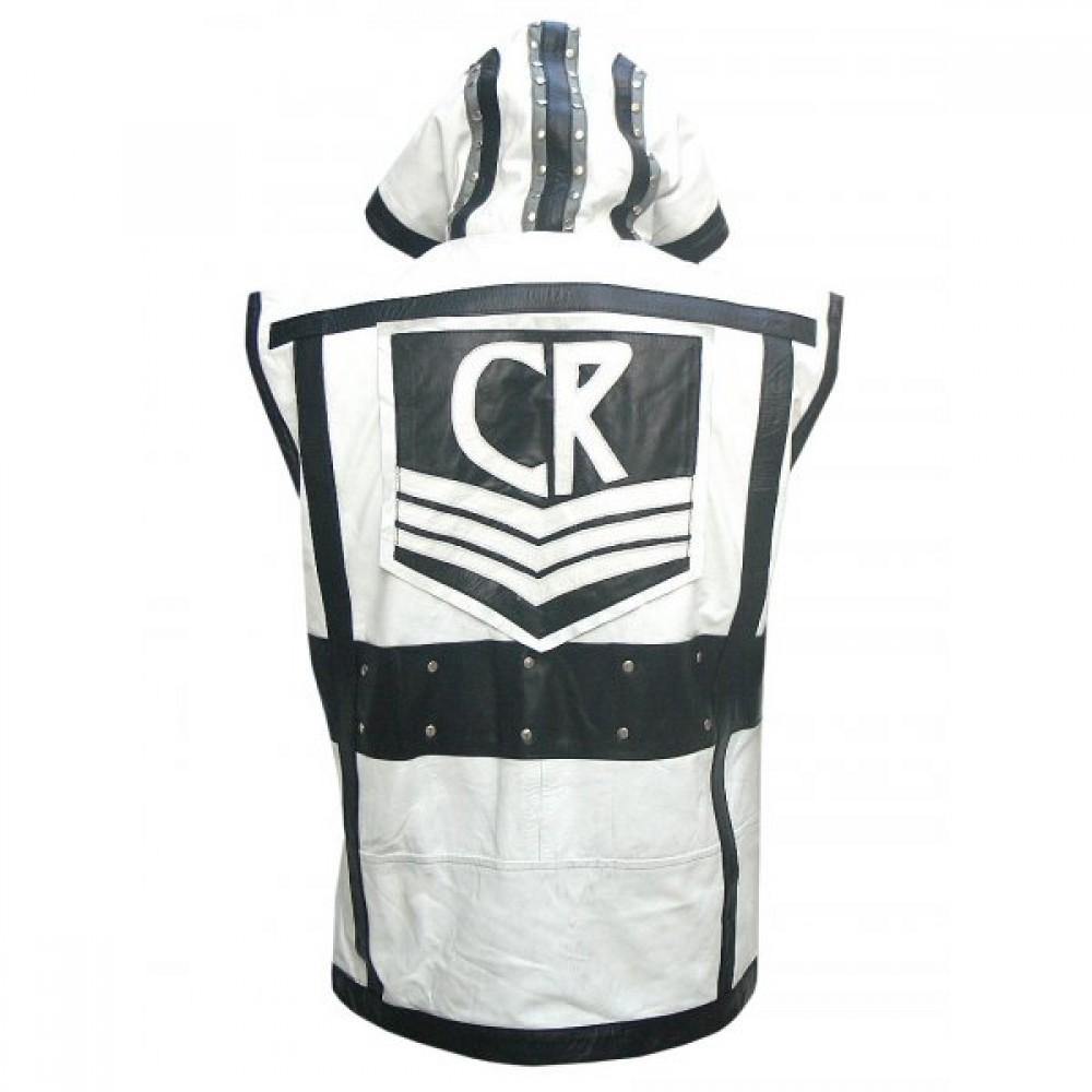 BLACK AND WHITE WWE SUPERSTAR CODY RHODES LEATHER VEST - Wiseleather