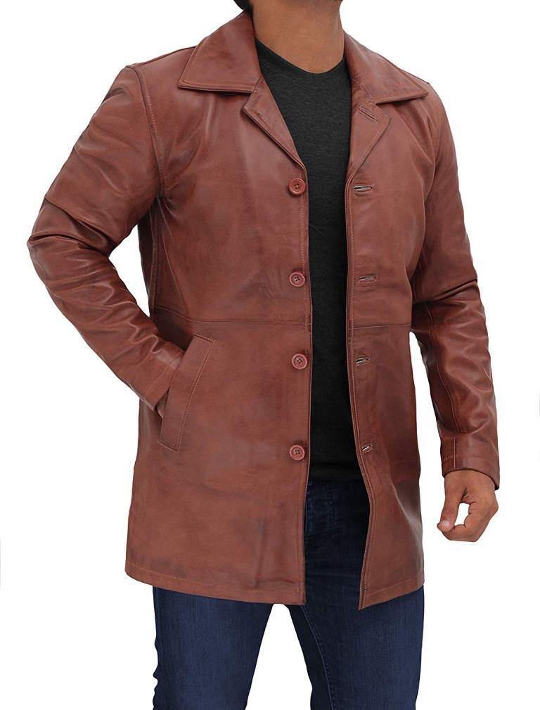 Natural Leather Coat