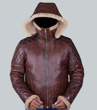 DIAMOND QUILTED BOMBER B3 SHEARLING JACKET - Wiseleather