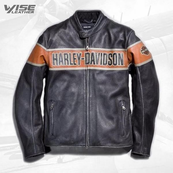 Harley Davidson Men’s Victory Lane Leather Jacket - Wiseleather