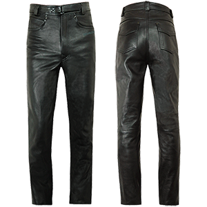 Men's Heavy Duty Leather Jeans - Wiseleather