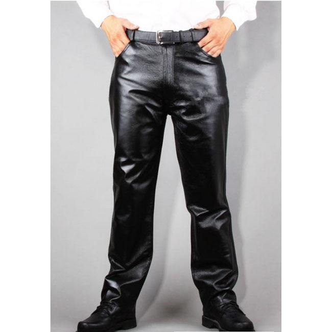 Disarming Pride Leather Dress Pants For Men - Wiseleather