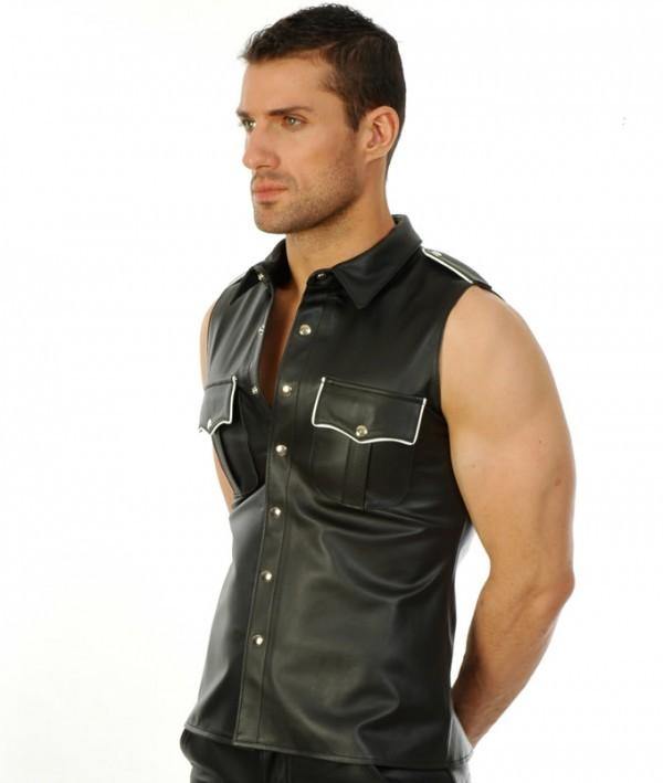 Dominion Leather Shirt for Men