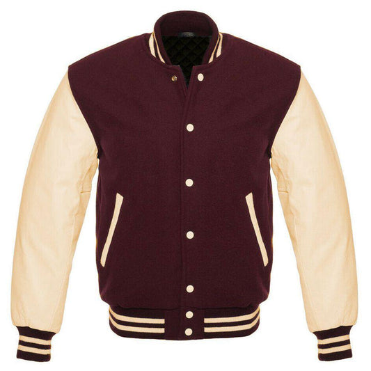 Maroon Varsity Jacket - Customizable Varsity Jacket