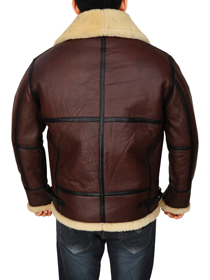 Men's Shearling B3 Bomber Jacket - B3 Shearling Jacket