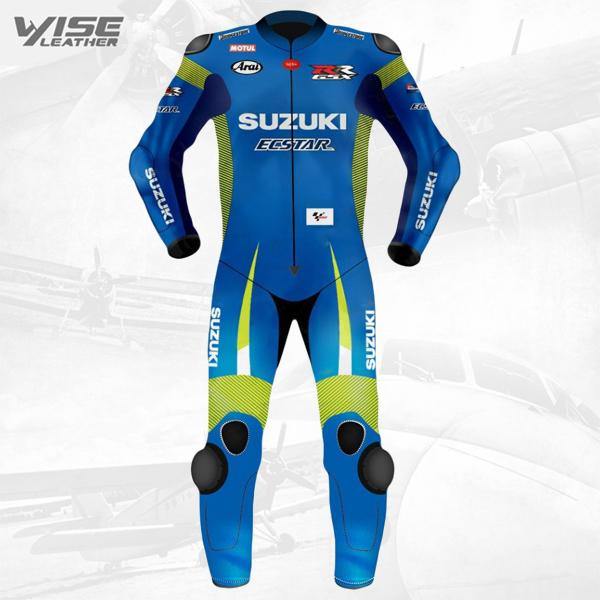 Maverick Vinales Suzuki Motogp Motorcycle Leather Suit 2015 - Wiseleather