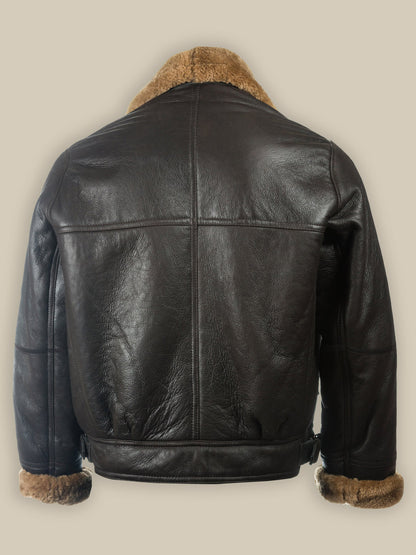 Men's B3 Sheepskin Jacket In Black - Sheepskin Jacket