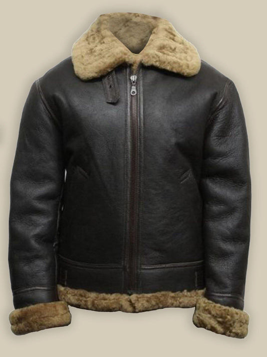 Men's B3 Shearling Leather Bomber Jacket