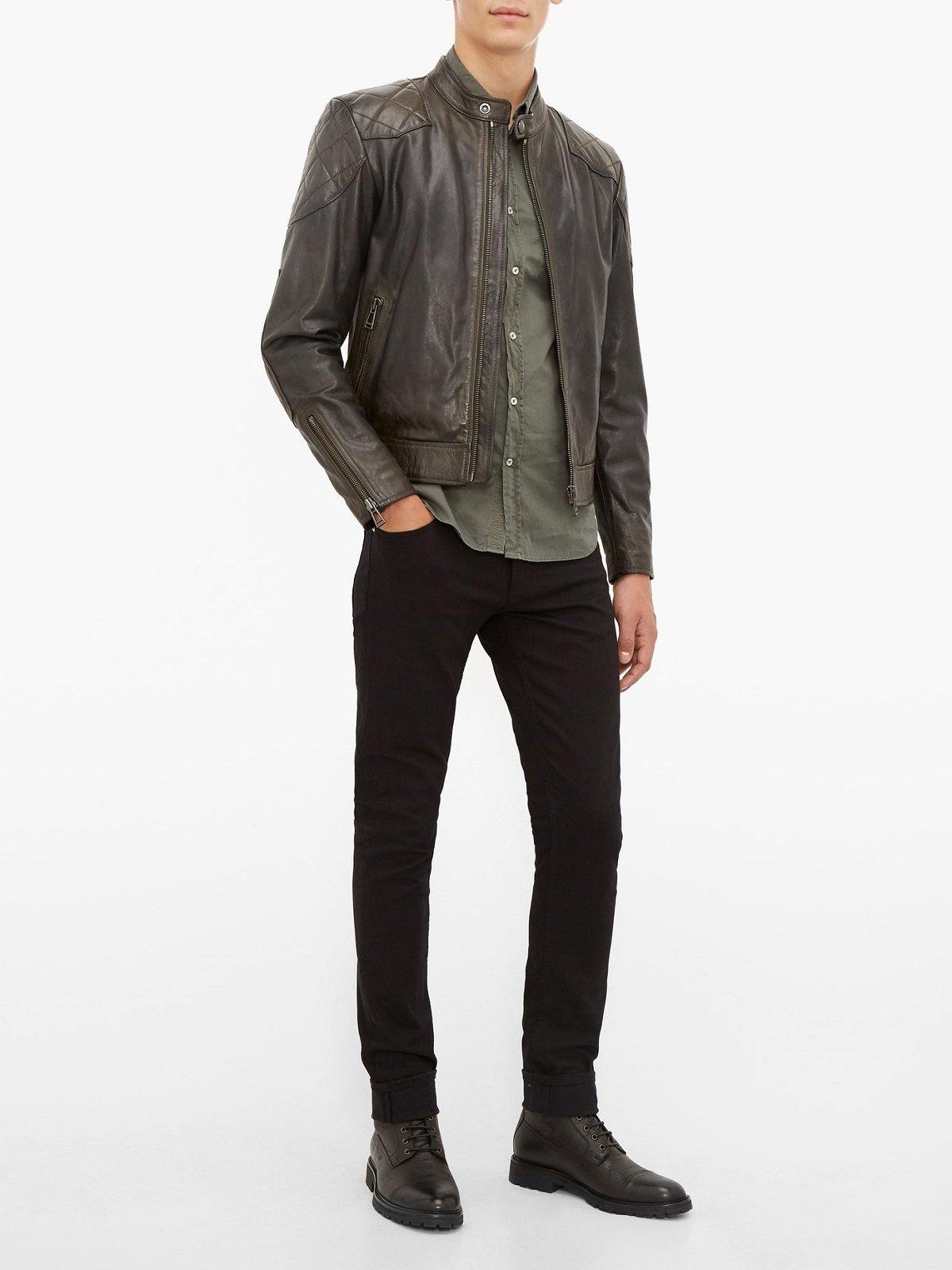 Men Stylish Brown Leather Jacket - Wiseleather