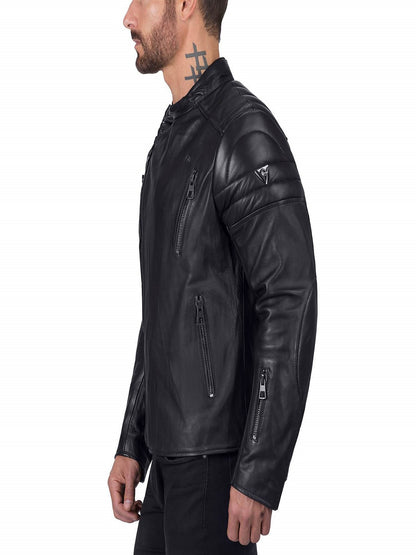 Men Cafe Premium Leather Jacket