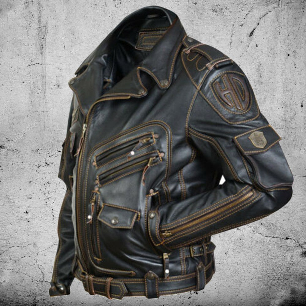 Motorcycle Jacket with Pockets