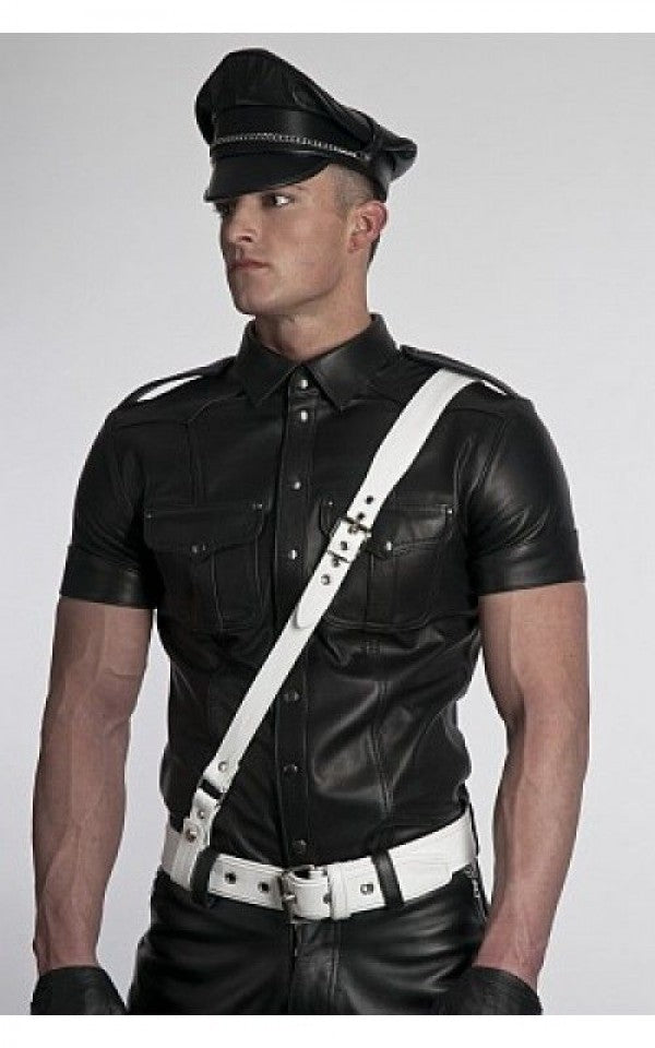 Leather Police Shirt - Wiseleather