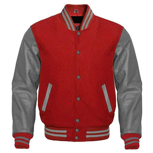 Red Varsity Jacket Men - High School Varsity Jacket