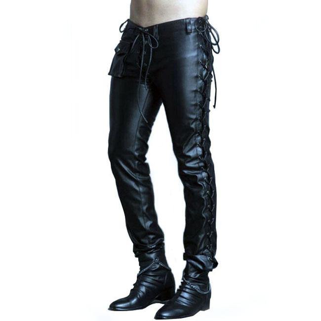 Chain Reaction Leather Pants | Mens Tight Leather Pants