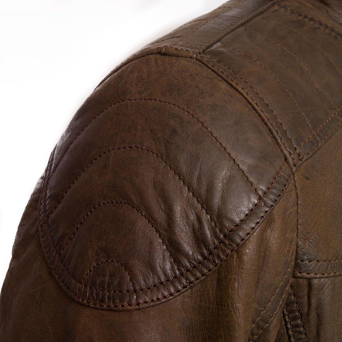 Men Dark Brown Leather Jacket - Wiseleather