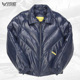 V-Bomber Leather Jacket Navy - Wiseleather