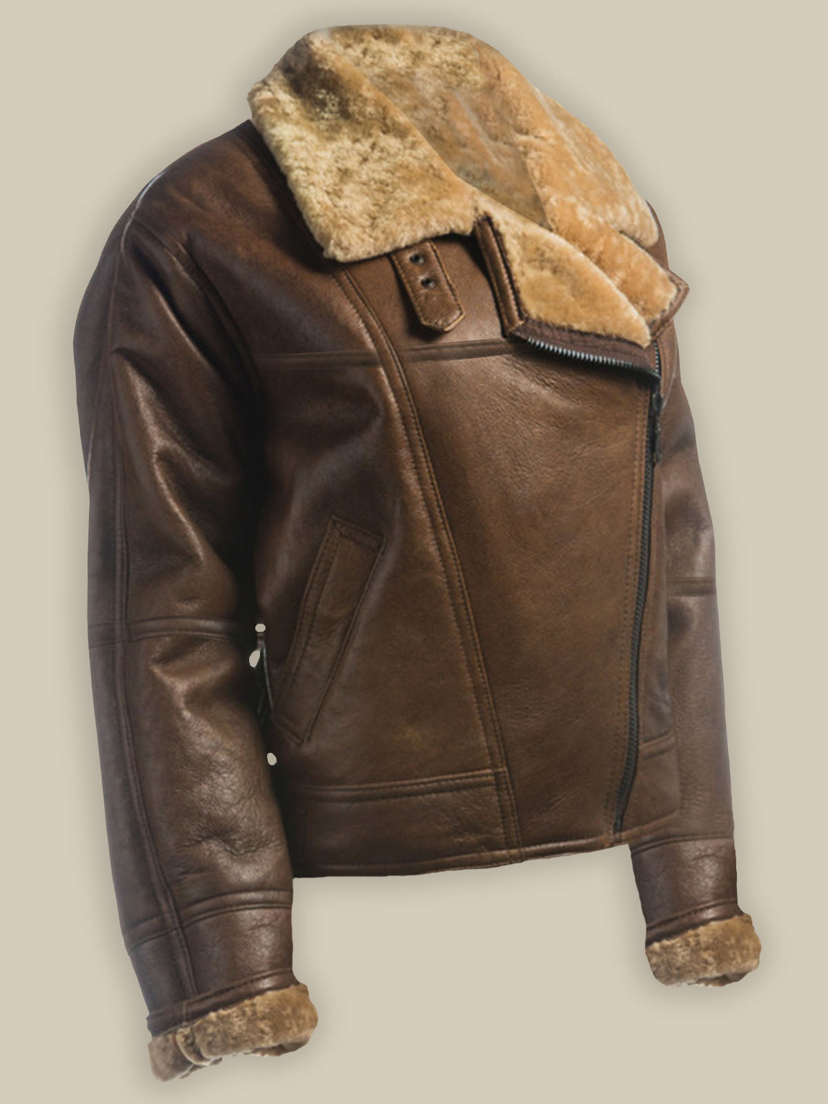Women's Brown Shearling Leather Jacket - Shearling Jacket