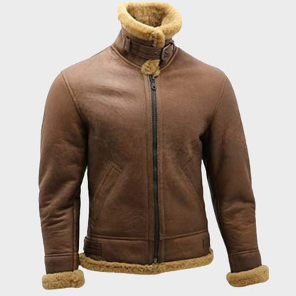 WW2 Brown B3 Shearling Jacket